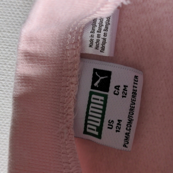 Puma Pink & Gold Crewneck Sweatshirt * 12M - Picture 4 of 6
